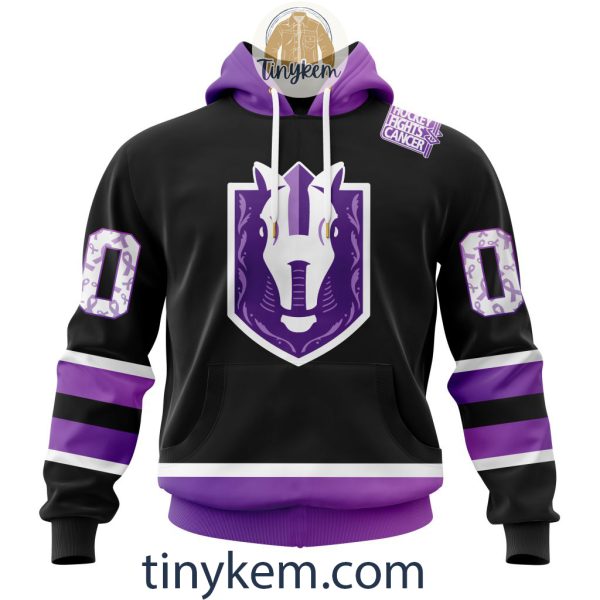 Henderson Silver Knights Hockey Fight Cancer Hoodie, Tshirt