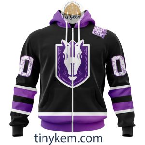 Henderson Silver Knights Hockey Fight Cancer Hoodie, Tshirt