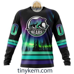 Hershey Bears Northern Lights Hoodie Tshirt Sweatshirt2B4 YbSp6