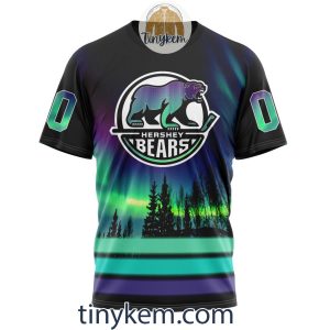Hershey Bears Northern Lights Hoodie Tshirt Sweatshirt2B6 dnVtL