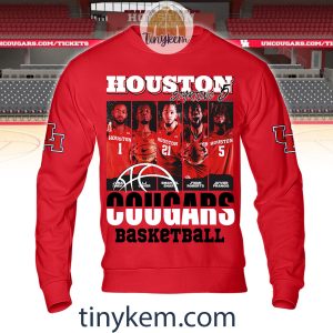 Houston Cougars 2024 Team Basketball Tshirt HoodieSweatshirt2B3 10GNO