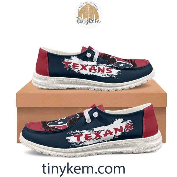 Houston Texans Dude Canvas Loafer Shoes