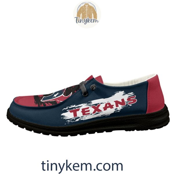 Houston Texans Dude Canvas Loafer Shoes