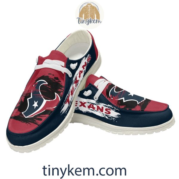 Houston Texans Dude Canvas Loafer Shoes