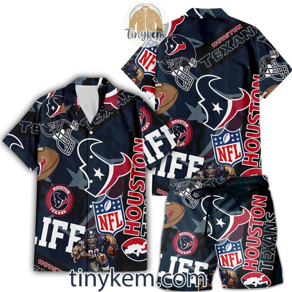 Houston Texans Hawaiian Shirt and Beach Shorts