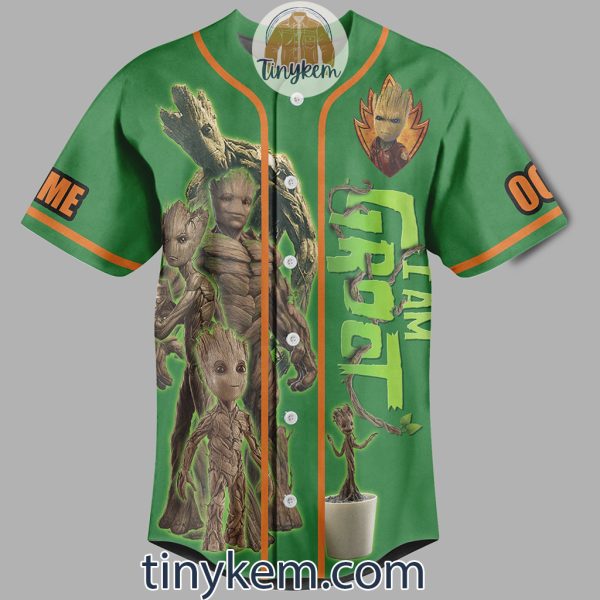 I Am Groot Customized Baseball Jersey