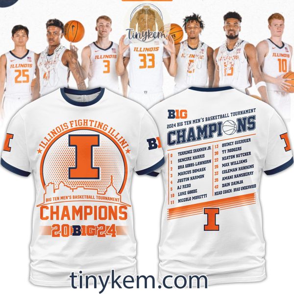 Illinois Fighting Illini Champions Big Ten 2024 Tshirt, Hoodie