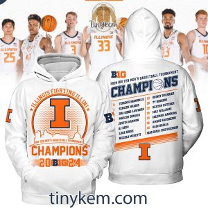 Illinois Fighting Illini Champions Big Ten 2024 Tshirt Hoodie2B2 L1r0B