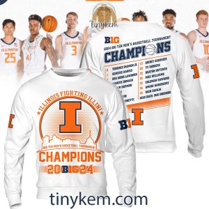 Illinois Fighting Illini Champions Big Ten 2024 Tshirt Hoodie2B3 yC2UK