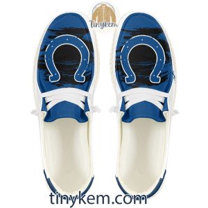 Indianapolis Colts Dude Canvas Loafer Shoes2B3 dkGBq