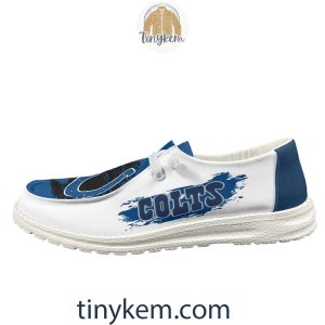 Indianapolis Colts Dude Canvas Loafer Shoes2B7 b5J6E