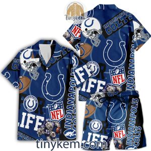 Indianapolis Colts Hawaiian Shirt and Beach Shorts2B4 TpFtk