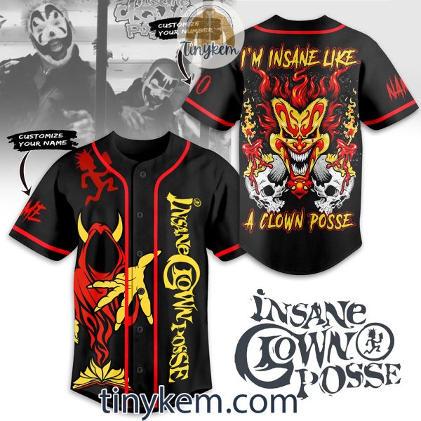 Insane Clown Posse Customized Baseball Jersey