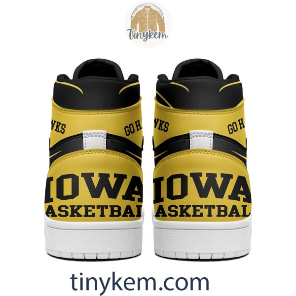 Iowa Hawkeyes Air Jordan 1 High Top Shoes: Go Hawks