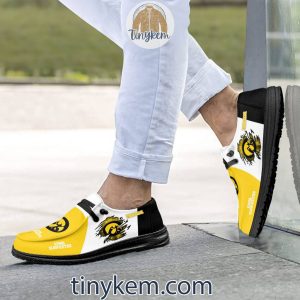 Iowa Hawkeyes Customized Canvas Loafer Dude Shoes2B11 BvozI