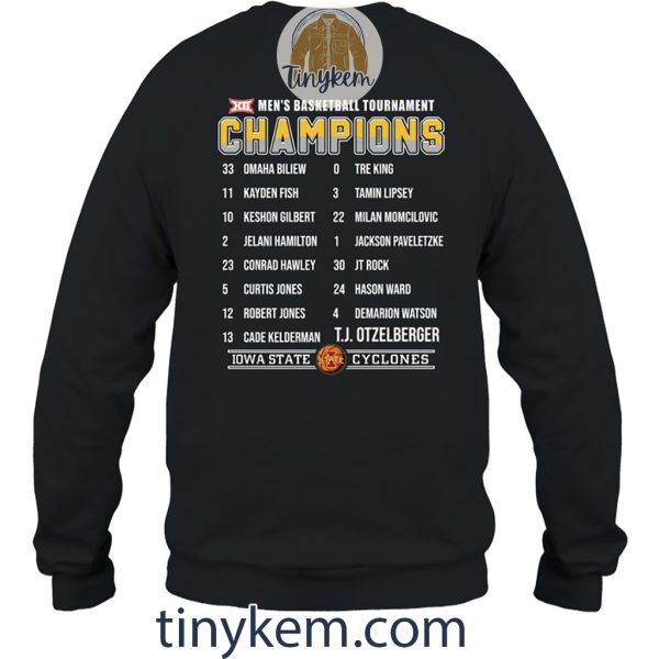 Iowa State Cyclones Basketball Tournament Champions 2024 Tshirt Two Sides Printed