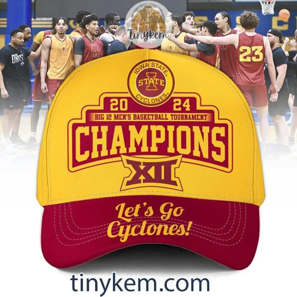 Iowa State Cyclones Champions Big 12 Basketball 2024 Classic Cap