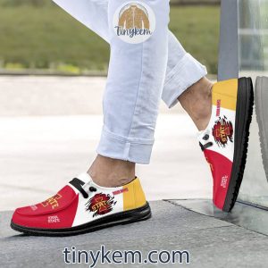Iowa State Cyclones Customized Canvas Loafer Dude Shoes2B11 jHlK7