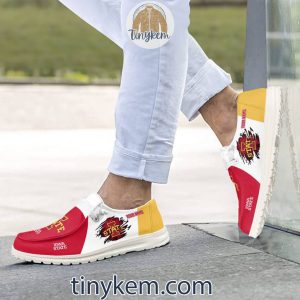 Iowa State Cyclones Customized Canvas Loafer Dude Shoes2B2 Jf0XM