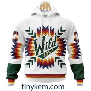 Iowa Wild Hockey Fight Cancer Hoodie, Tshirt