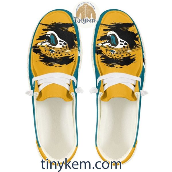 Jacksonville Jaguars Dude Canvas Loafer Shoes