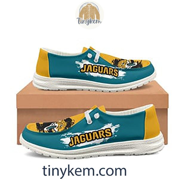 Jacksonville Jaguars Dude Canvas Loafer Shoes