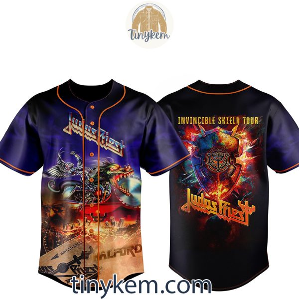 Judas Priest Invincible Shield Tour Customized Baseball Jersey