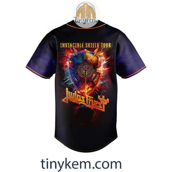 Judas Priest Invincible Shield Tour Customized Baseball Jersey