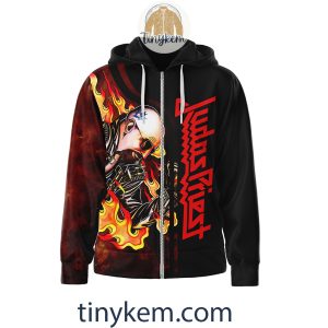 Judas Priest Zipper Hoodie: Breaking The Law