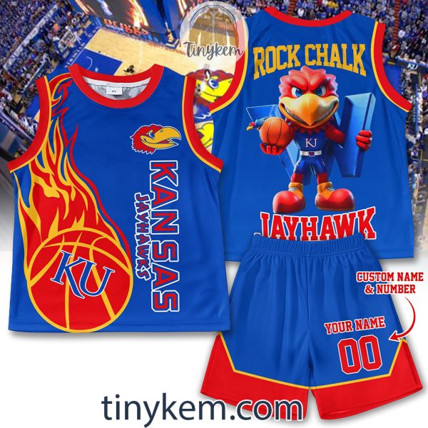 KU Jayhawks Customized Basketball Suit Jersey