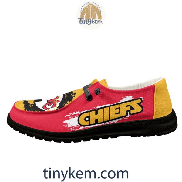 Kansas City Chiefs Dude Canvas Loafer Shoes