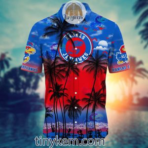 Kansas Jayhawks Summer Coconut Hawaiian Shirt2B2 nDgN6