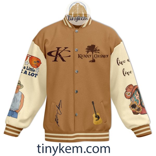 Kenny Chesney Baseball Jacket: Live A Little Love A Lot