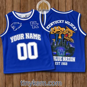 Kentucky Wildcats Customized Basketball Suit Jersey Big Blue Nation2B3 i72zV