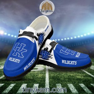 Kentucky Wildcats Customized Canvas Loafer Dude Shoes