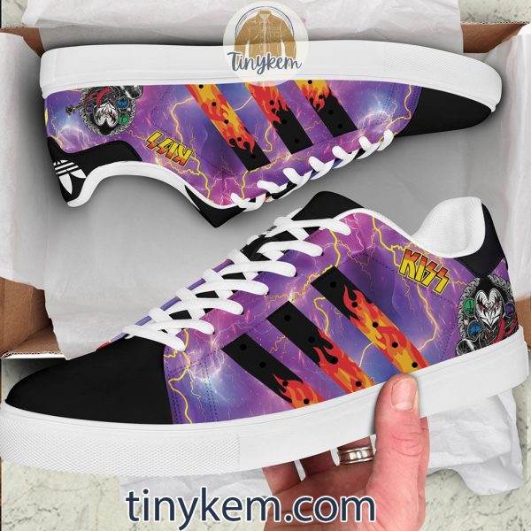 Kiss Leather Skate Low Top Shoes