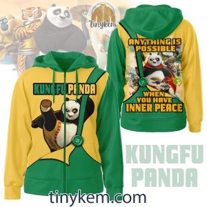 Kungfu Panda Zipper Hoodie: Anything Is Possible When You Have Inner Peace