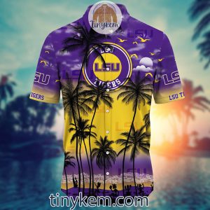 LSU TIGERS Summer Coconut Hawaiian Shirt2B2 yTyWo