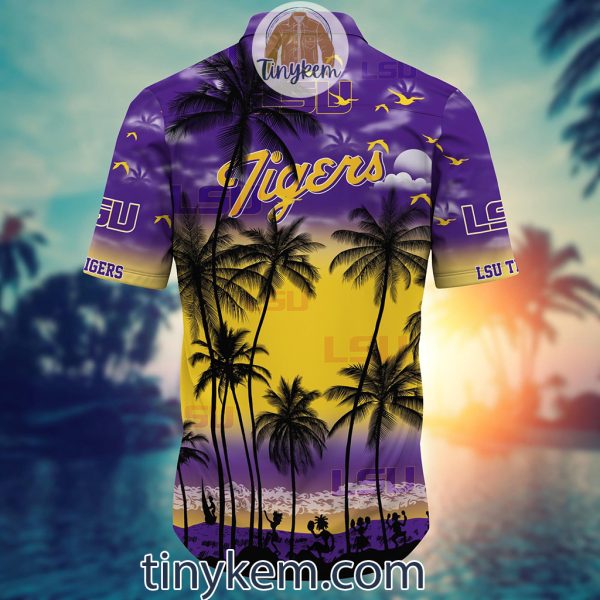 LSU TIGERS Summer Coconut Hawaiian Shirt