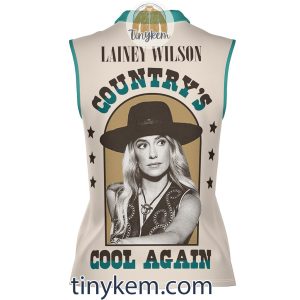 Lainey Wilson Customized Women Sleeveless Polo Shirt Countrys Cool Again2B3 SMYIj