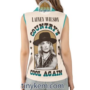 Lainey Wilson Customized Women Sleeveless Polo Shirt Countrys Cool Again2B5 L6pWz