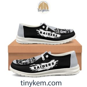 Las Vegas Raiders Dude Canvas Loafer Shoes2B12 bWtMd