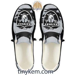 Las Vegas Raiders Dude Canvas Loafer Shoes2B3 4ElWY