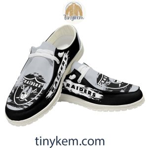 Las Vegas Raiders Dude Canvas Loafer Shoes2B5 AeUE9