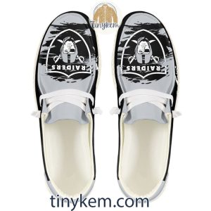 Las Vegas Raiders Dude Canvas Loafer Shoes2B7 cFuuL