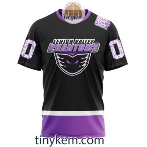Lehigh Valley Phantoms Hockey Fight Cancer Hoodie Tshirt2B6 GZU1o