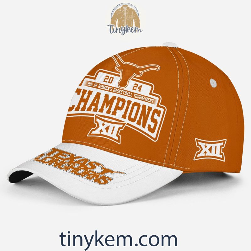 Longhorns 2024 Big 12 Women Basketball Champions Classic Cap Tinykem