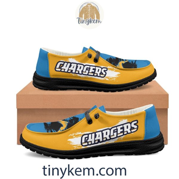 Los Angeles Chargers Dude Canvas Loafer Shoes