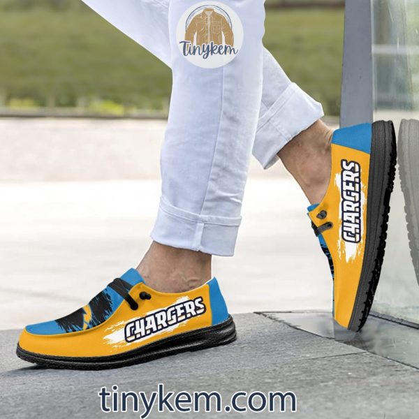 Los Angeles Chargers Dude Canvas Loafer Shoes