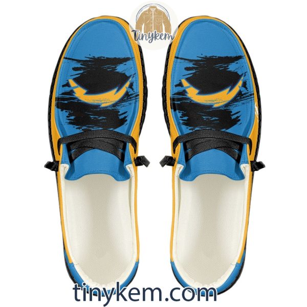 Los Angeles Chargers Dude Canvas Loafer Shoes